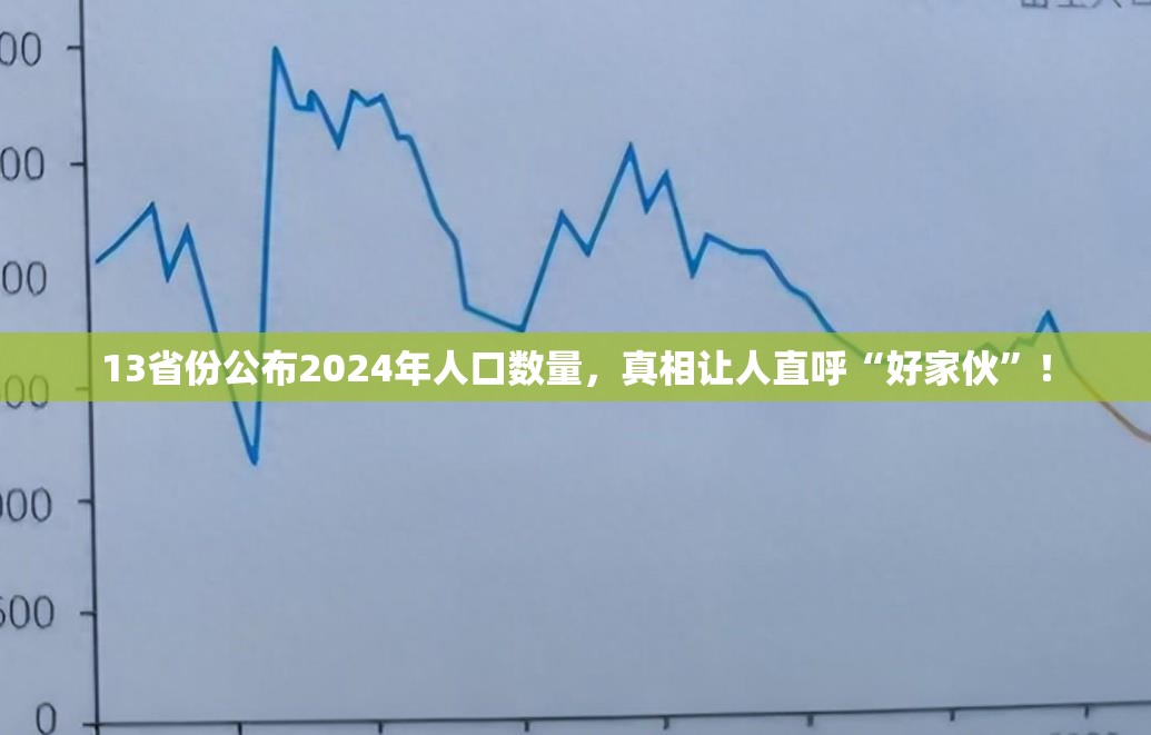 13省份公布2024年人口数量，真相让人直呼“好家伙”！