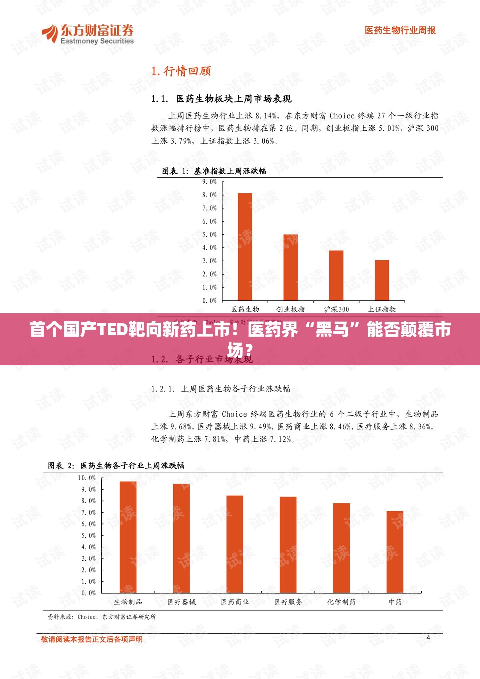 首个国产TED靶向新药上市