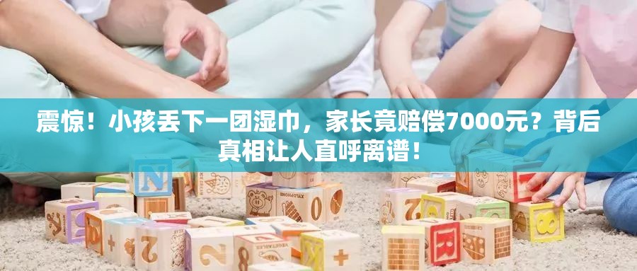 震惊！小孩丢下一团湿巾，家长竟赔偿7000元？背后真相让人直呼离谱！